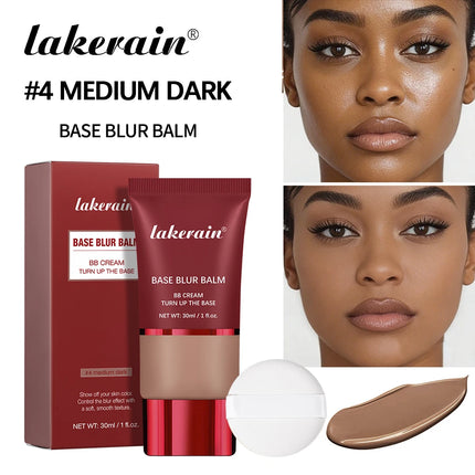 Liquid Foundation And Puff Makeup Set Lightweight Waterproof Long Lasting Matte Facial Foundation Cosmetics Woman Makeup