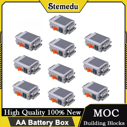 8881 AA Battery Box for Building Blocks Multi Power Functions PF Model Sets MOC Technical Parts Compatible All Major Brands