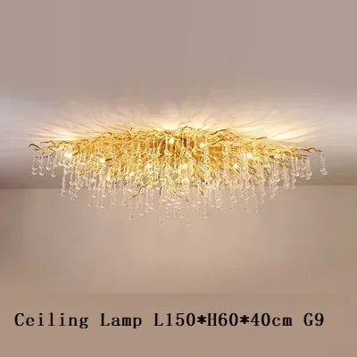Luxury Crystal led Ceiling Lights Chandeliers Home Hanging Pendant Lamp Living Dining Room Bedroom Lustre Lampara techo