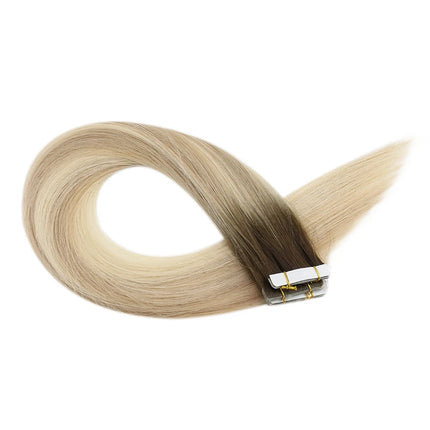 [12 Months] Ugeat Invisible Tape in Human Hair Extensions 10A Grade Seamless Skin Weft Injection Virgin Tape in Hair 2.5G/Pieces