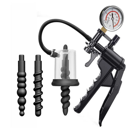New Anal Pump Manual Vacuum Rosebud Pump Sex Toys for Men Women SM Suction Cup Prostate Stimulator Anus Dilator Butt Plug Set