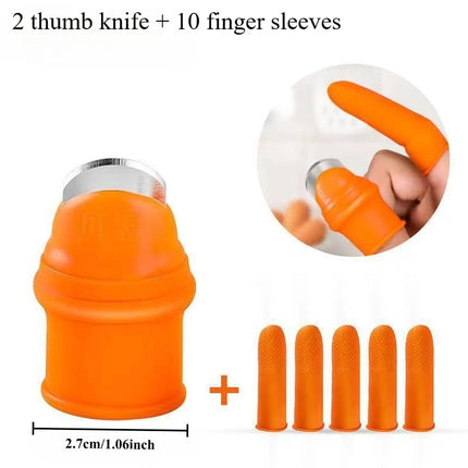 12pcs Set Ergonomic Thumb Knives with Nail Devices, Weeding And Trimming, Multi-Purpose Pruners, Gardening Tools