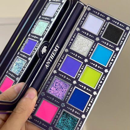 Anthemy 12 Color Eyeshadow Palette Backlight Butterfly Matte Chameleon High Pigmented Shimmer Flash Spotlight Eye shadow