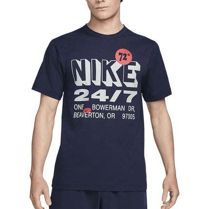 Nike Official 2024 New Men's Sport Sun Protection Round Neck Short Sleeve T-Shirt FN3989-451