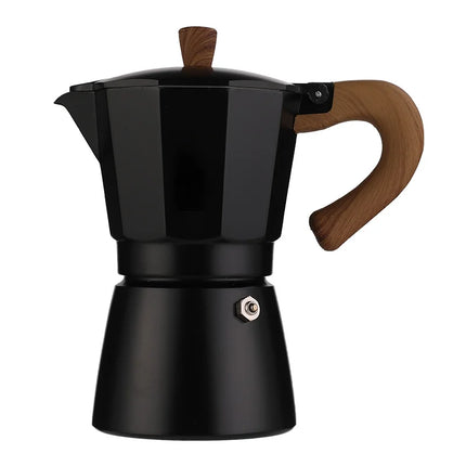 Custom Logo Moka Pot 3-cup Stovetop Espresso Maker Elegant Coffee & Tea Set