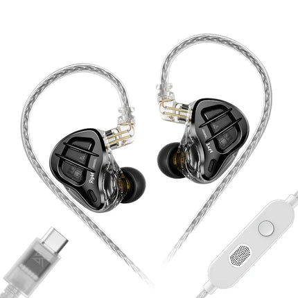 KZ ZAR Hybrid Driver In-ear Monitor 1DD + 7BA HiFi Headphones 2Pin Wired Headphones Music DJ Headphones Sports Gaming Earbud