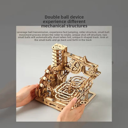 Hot-selling Machinery 3D Three-dimensional Puzzle DIY Hand-assembled Educational Toys Adults High-difficulty Track Balls Gifts