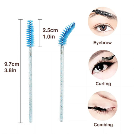 Wholesale Eyelash Brush Mascara Wands Wholesale Spoolies Eyebrow Lash Cleaning Brushes Applicator Makeup Tools 50/1000/2000pcs