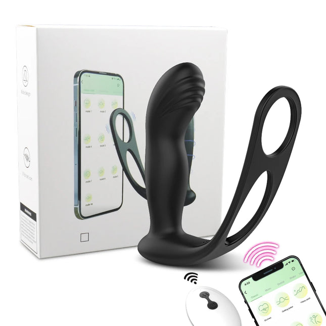 Prostate Massager Dildos Thrusting Anal Vibrator Butt Plug Male Sex Toy for Men Cock Ring Enema Products for Women Couples