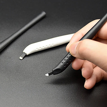 10Pcs Disposable Microblading Manual Pen Sterilized Permanent Makeup 3D Eyebrow Tattoo Pen