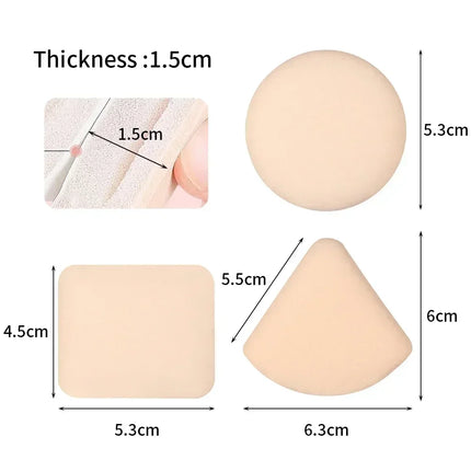 1/5/10PCS Triangle Makeup Sponge Dry Wet Dual Use Soft Cotton Candy Puff for Foundation,Air Cushion & Powder