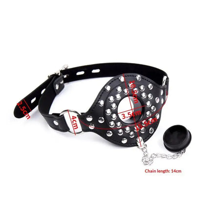 Adult Oral Sex Toys Exotic Bondage Gear Slave Gag Ring with Open Mouth Ball Gag for Couples Sexual Experimentation And Role Play