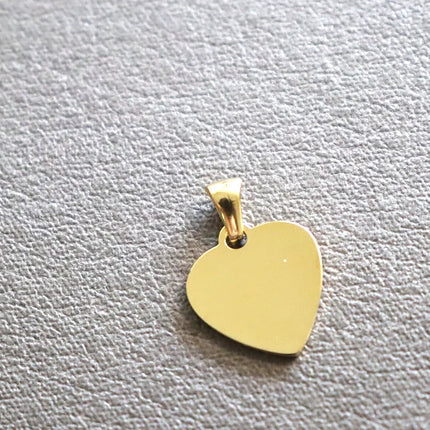 20pcs Heart 304 Stainless Steel Stamping Blank Tag Pendants Charms With Snap on Bails For Necklace Jewelry Making Gift