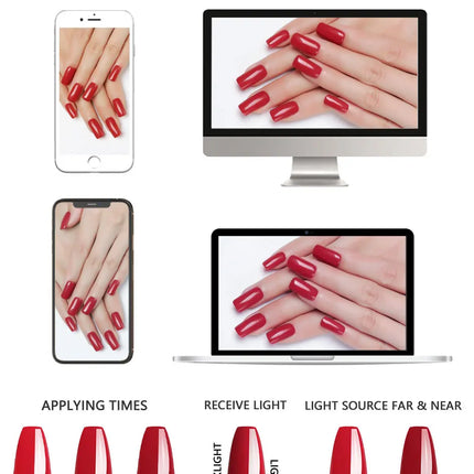 Clou Beaute 15ml Nail Gel Polish Vernis Semi Permanent UV LED Lamp Lakiery Hybrydowe Hema Free Red Nail Art Gel Lacquer Gel