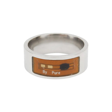 8Mm NFC Smart Ring for Men Unisex Waterproof No Charge Wearable Finger Digital Ring Multi-Function Unlock Phone App Lock