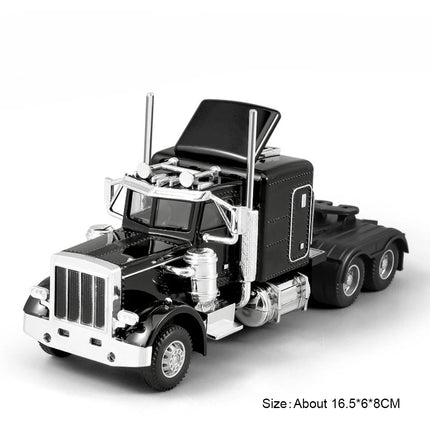 1:50 Scale Truck Transport Car Model Toy Metal Container Alloy Diecast Simulation Engineering Container Vehicle Models Boys Toys