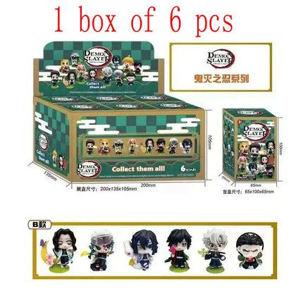 2029-A Set of 6 Non Repeating Blind Box Toys, Ghost Extinguish Series, Set Up on The Table To Give Away Hot Selling Products