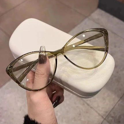 Ladies Retro Anti-blue Myopia Glasses Vintage Ultralight Minus Diopter Glasses Eyewear Women Trendy Cat Eye Frame Eyeglasses