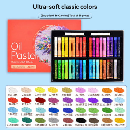 Artist Soft Oil Pastel Set 24/36/48 Colors Professional Painting Drawing Graffiti Art Crayons Washable Non Toxic Oil Paint Stick
