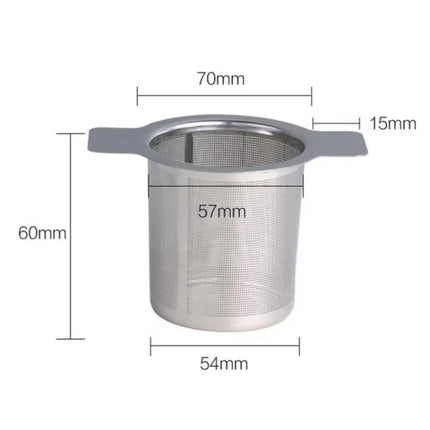 High Quality Tea Infuser Stainless Steel Coffee Tea Strainer Grid Binaural Net Leak Tea Mesh Tea Filter Tea Accessories