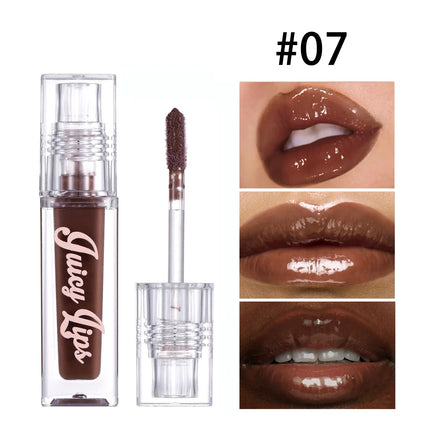 Hydrating Crystal Lip Oil - Plumping & Moisturizing Gloss with Tinted Shades for All Skin Types