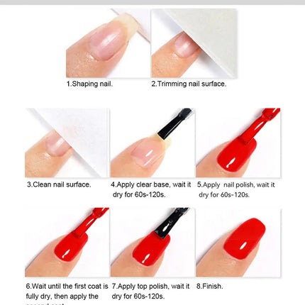 LILYCUTE 7ml Clear Nail Base Top Polish Nail Care Polish Milky White Pink Strengthener Nail Hardener Long Lasting Nail Varnish