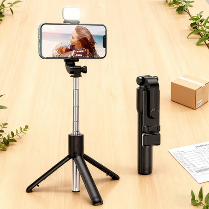 Newly upgraded selfie tripod wireless Bluetooth multifunctional handheld gimbal stabilizer, suitable for outdoor sports shooting