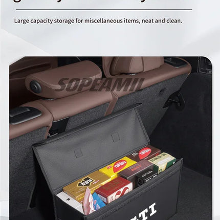 Volkswagen GTI Golf Arteon Tiguan Touareg Passat Polo Scirocco Jeeta CC Polo Car Trunk Storage Box Foldable Stowing Tidying Bag