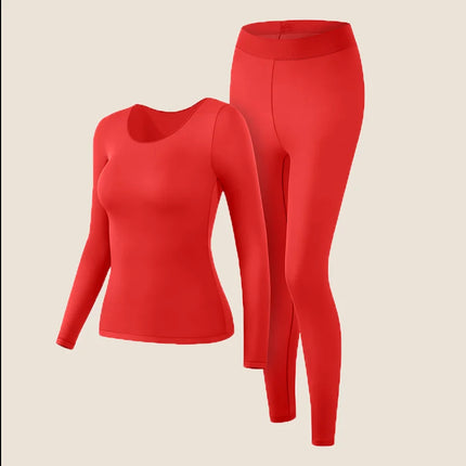 Women Seamless Warm Thermal Underwear Set Women First Layer Thermal Top Long Johns 2Pcs Suit Winter Thermo Clothing Ladies Thin