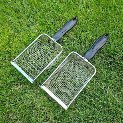 Gardening Soil Sifter Pack of 2 with Handle 3.8mm/5mm Mesh for Sand Compost Rocks Dirt Ideal for Garden Sifting Shovel Work