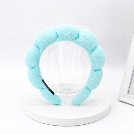 Women Girls Sponge Co Spa Makeup Bubble Terry Cloth Headband Puffy Retro Hair Bands Soft Hairband Headwear