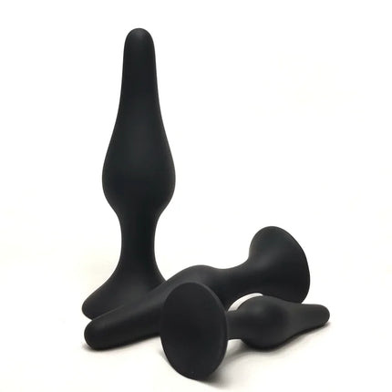 Multi-size Silicone Butt Plug Dilator G-spot Massage Toy Suction Cup Design Adult Personal Products