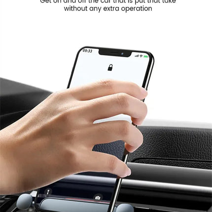Gravity Car Mobile Phone Holder Air Vent Clip Mount Mobile Cell Phone Stand In Auto GPS Support For iPhone 13 Pro Xiaomi Samsung
