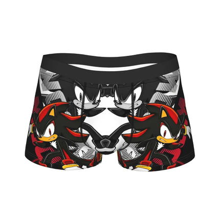 Shadowed Hedgehog Anime Cartoon Man Underwear  Boxer Briefs Shorts Panties Fashion Soft Underpants for Homme M-XXL