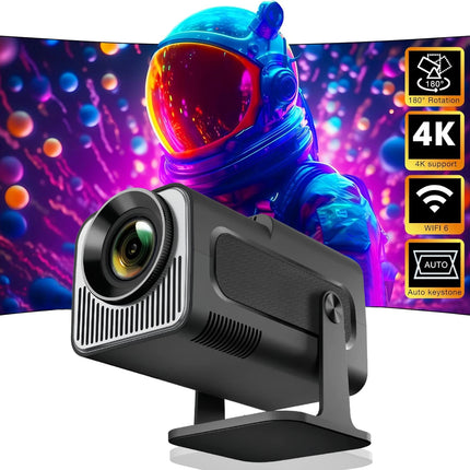 4K Android 11 Projector Native 1080P 390ANSI HY320 Dual Wifi6 BT5.0 1920*1080P Cinema portable Projetor upgrated