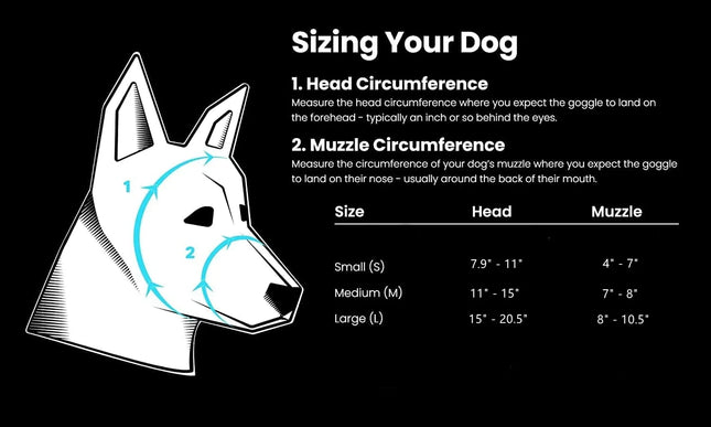 ATUBAN Dog Goggles Anti-UV Strong Impact Resistance Adjustable Elastic Puppy Large Breed Dog Goggles Breathable Pet Sunglasses