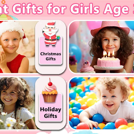 32GB Kids Smart Phone 2.8'' IPS Mini Toy Phone Music Player  28 Games Alarm Clock Flashlight Dual Camera Educational Funny Toys