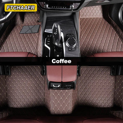 Custom Car Floor Mats For VW Polo Polo-Plus Polo-GTI Auto Carpets Foot Coche Accessorie