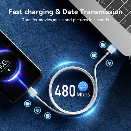 45W Super Charging Cable For Xiaomi Mi 14 13 12 Redmi Note 11 Pro 5A PD USB To Type C Fast Charger Data Cable Phone Accessories