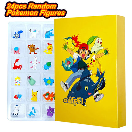 Pokemon Figure Advent Calendar Gift Box mini Pikachu Character Bulbasaur Christmas Toy Gifts Collection Desktop Model Toy
