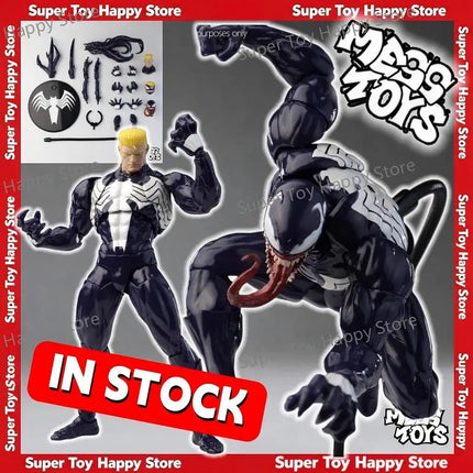 NEW Mess Toys Venom Lethal Neighbor Spider Man Symbiotic Black Suit Messtoys Spiderman Anime Action Figure Model Doll Gifts Toys