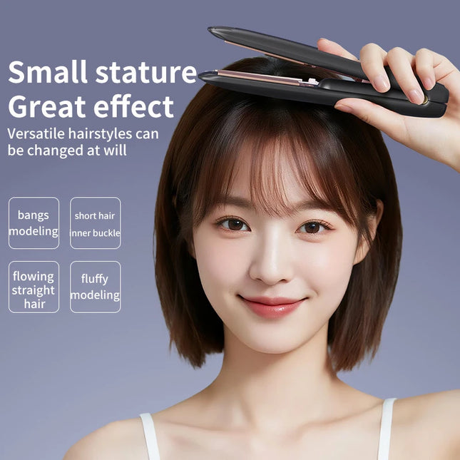 Hair straightener, bang curling clip, straightening iron, curling clip