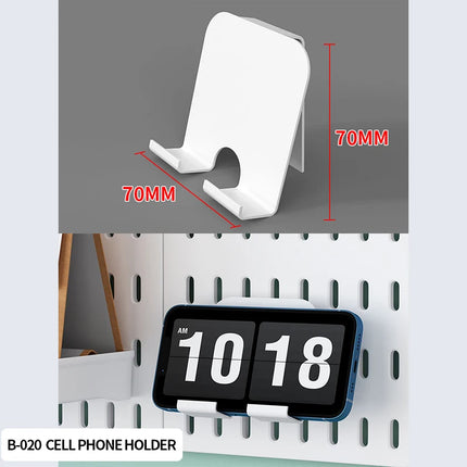 Home Study Storage Pegboard: Suitable for Displaying Figurines, Desk-Top Standing & Clip-On Storage for Furniture Items