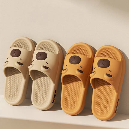 Capybara Cute Cartoon Slippers Sweet Indoor Outdoor Antislip Slides Thick Soft EVA Soles Kawaii Shoes