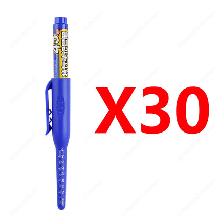100-1Pcs 45mm Long Nib Head Carpenter Marker Pens White/Black/Blue/Red Hole Marker Pen for Measuring Woodworking Hand Tools