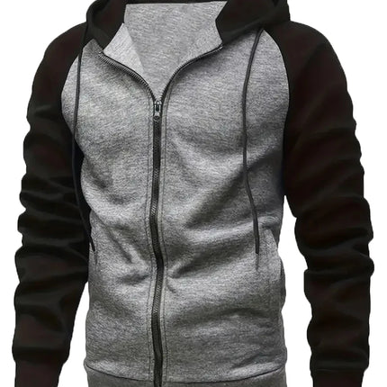 Autumn Winter New Zipper Fleece Hooded Coat Casual Men Women Plus Size Loose Pullover Fashion Raglan Sleeves Sweatshirt Top