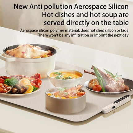 TINSOL Food Heating and Insulation Mat Foldable Silicone Heating Mat Portable Insulation Mat 8-Level Temperature Adjustment