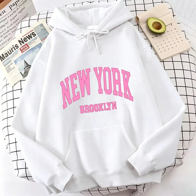 Fashion Casual New York Brook Letter Print Hoodies Spring Hoodies Sweatshirts Men Women Tops Hoodie Sweatshirt Hoody