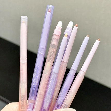 Double Headed Lip Liner Pencil Waterproof Matte Lipstick Contour Makeup Peach Pink Multi-purpose Lipliner Pencil Lips Cosmetic
