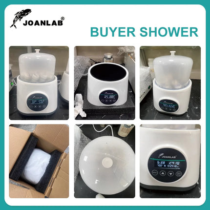 JOANLAB Water Bath Laboratory Constant Temperature Digital Display Heater Thermostat Tank Anti-dry Burning 100℃ 2L 110/220V